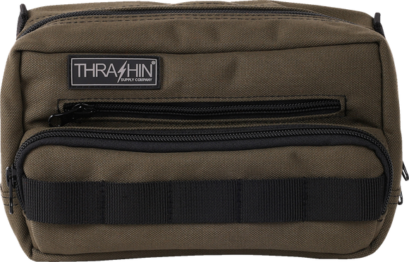THRASHIN SUPPLY CO. Handlebar Bag Plus - Green THB-0010
