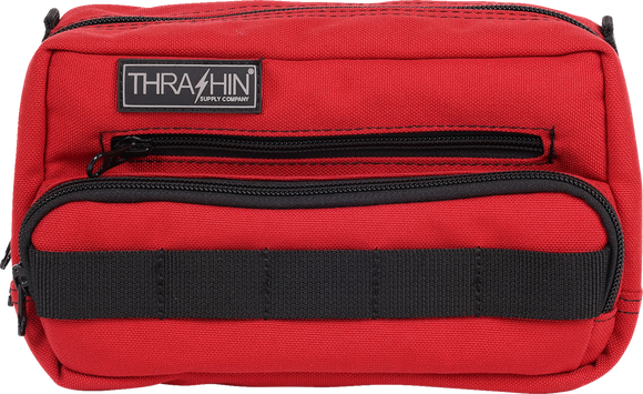 THRASHIN SUPPLY CO. Handlebar Bag Plus - Red THB-0017