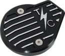 THRASHIN SUPPLY CO. Cam Cover - Gen 2 - Finned - Twice Cut - Black - M8 TSC-3029-4