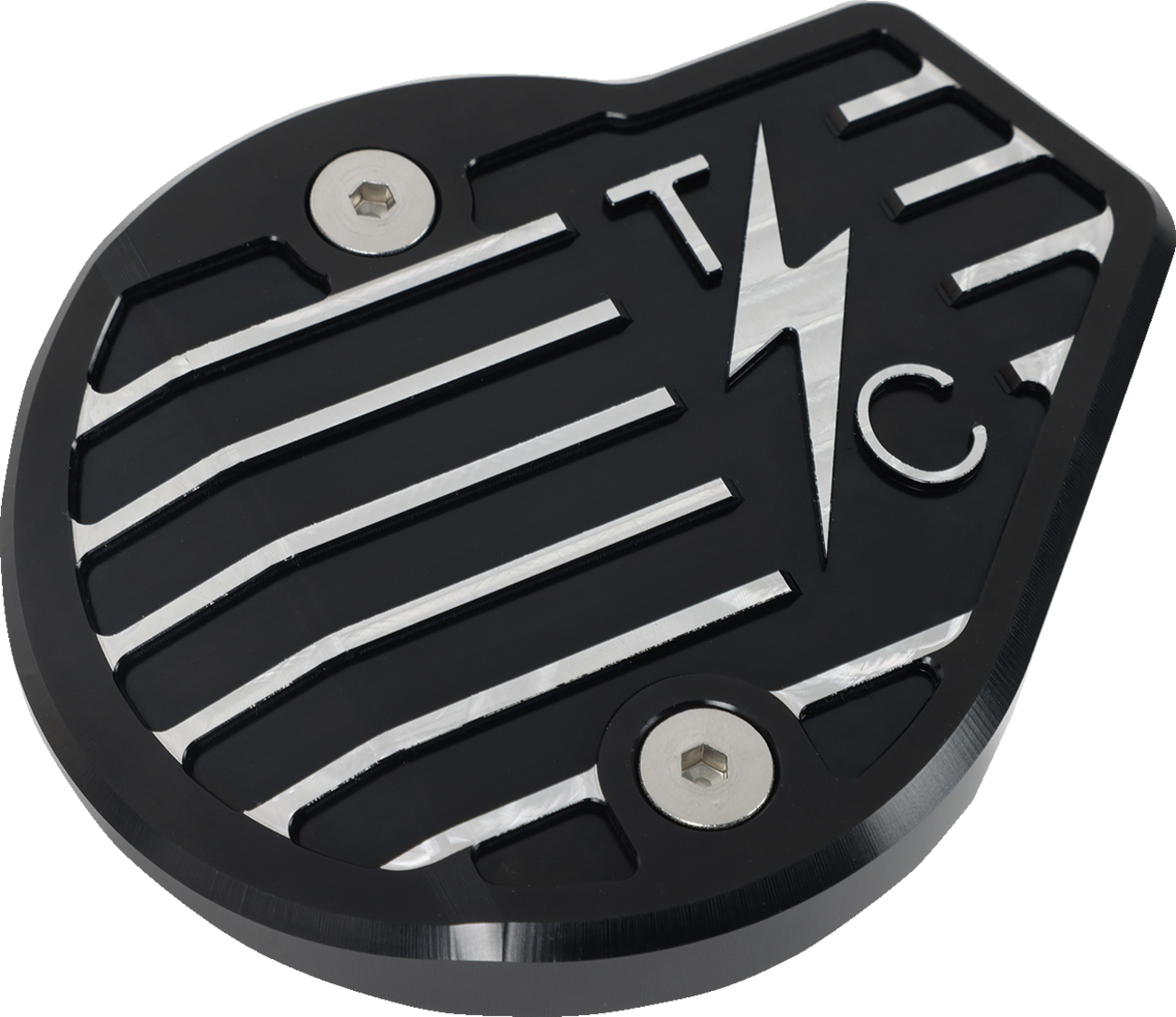 THRASHIN SUPPLY CO. Cam Cover - Gen 2 - Finned - Twice Cut - Black - M8 TSC-3029-4
