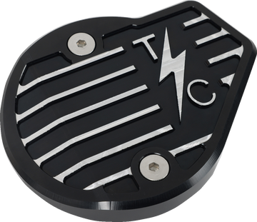 THRASHIN SUPPLY CO. Cam Cover - Gen 2 - Finned - Twice Cut - Black - M8 TSC-3029-4