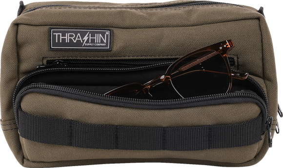 THRASHIN SUPPLY CO. Handlebar Bag Plus - Green THB-0010
