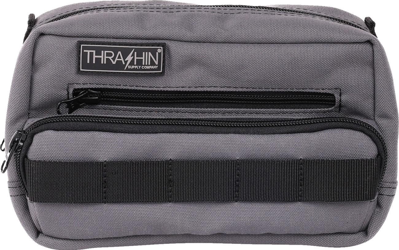 THRASHIN SUPPLY CO. Handlebar Bag Plus - Gray THB-0018