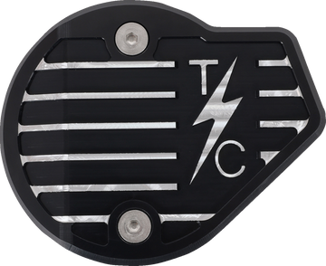 THRASHIN SUPPLY CO. Cam Cover - Gen 2 - Finned - Twice Cut - Black - M8 TSC-3029-4