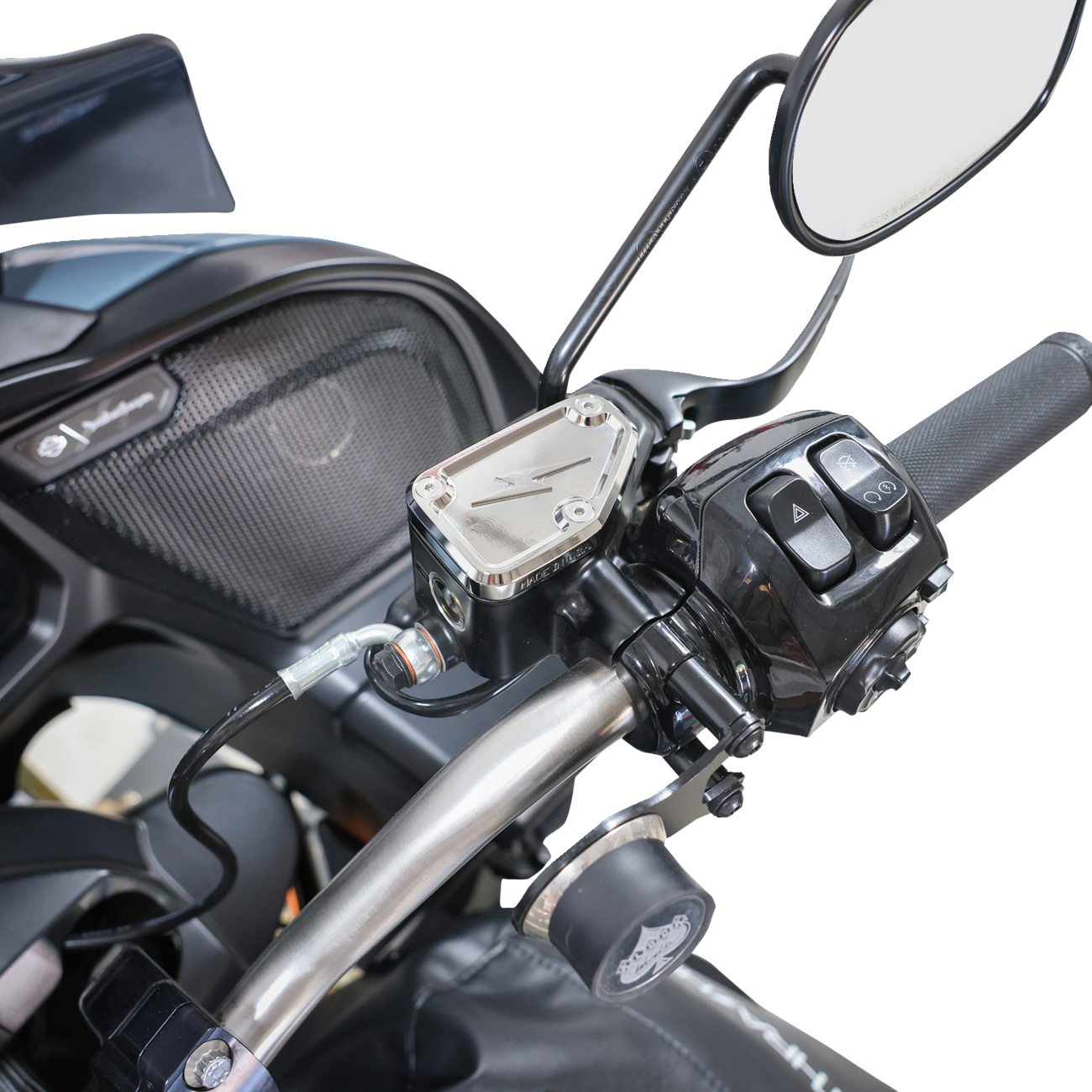 THRASHIN SUPPLY CO. Master Cylinder Cover - Brake - Front - Chrome TSC-3178-3