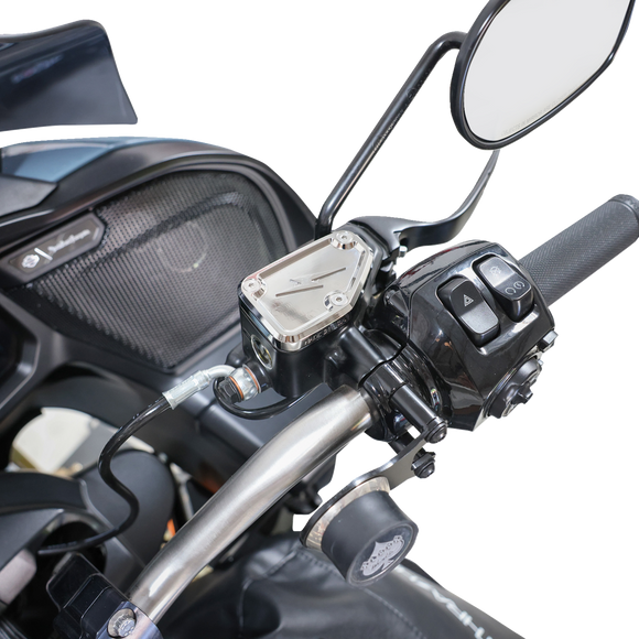 THRASHIN SUPPLY CO. Master Cylinder Cover - Brake - Front - Chrome TSC-3178-3