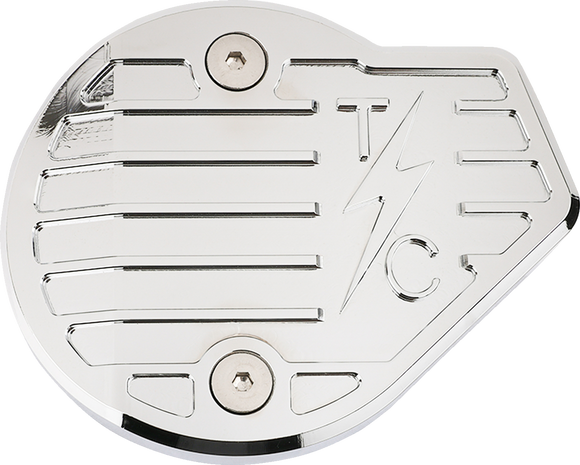 THRASHIN SUPPLY CO. Cam Cover - Gen 2 - Finned - Chrome - M8 TSC-3029-3