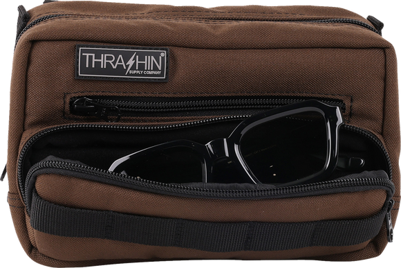 THRASHIN SUPPLY CO. Handlebar Bag Plus - Brown THB-0009