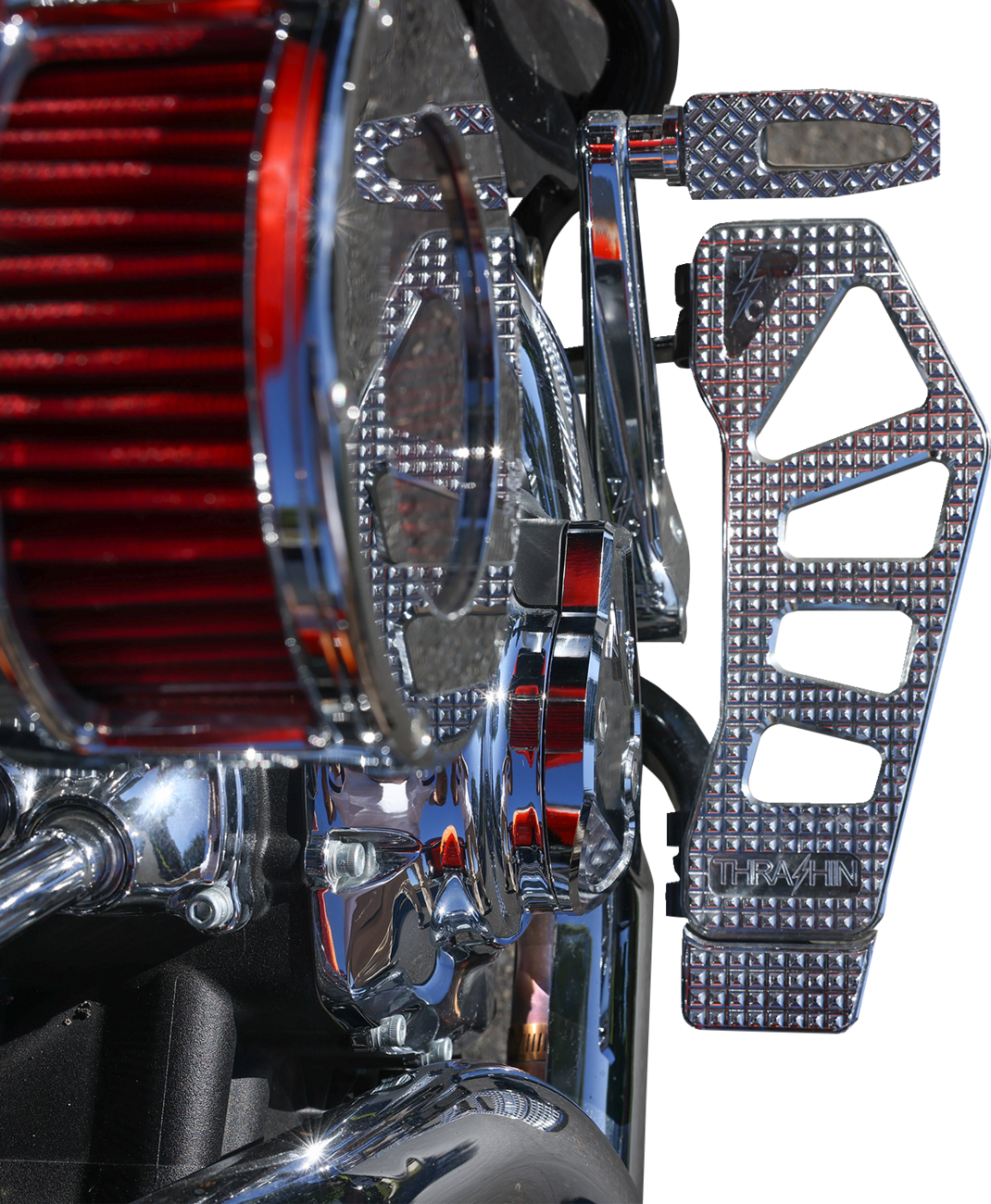 THRASHIN SUPPLY CO. Cam Cover - Gen 2 - Smooth - Chrome - M8 TSC-3028-3