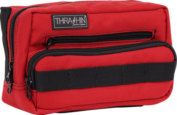 THRASHIN SUPPLY CO. Handlebar Bag Plus - Red THB-0017