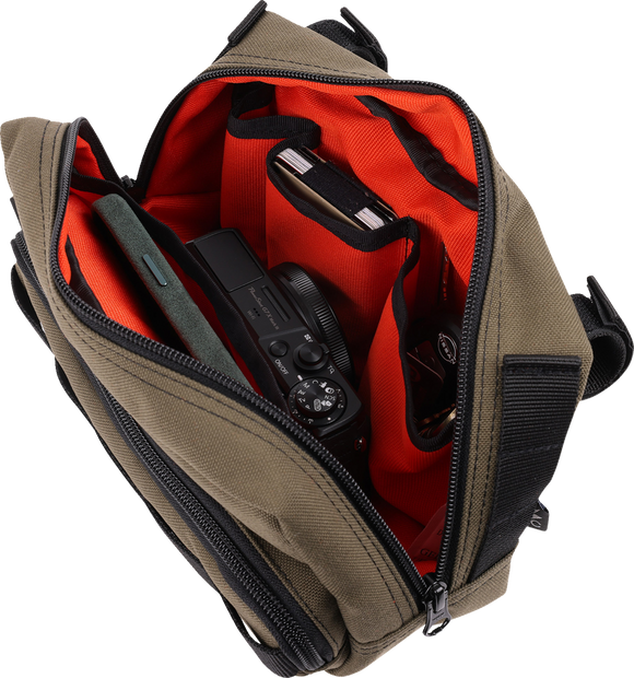 THRASHIN SUPPLY CO. Handlebar Bag Plus - Green THB-0010