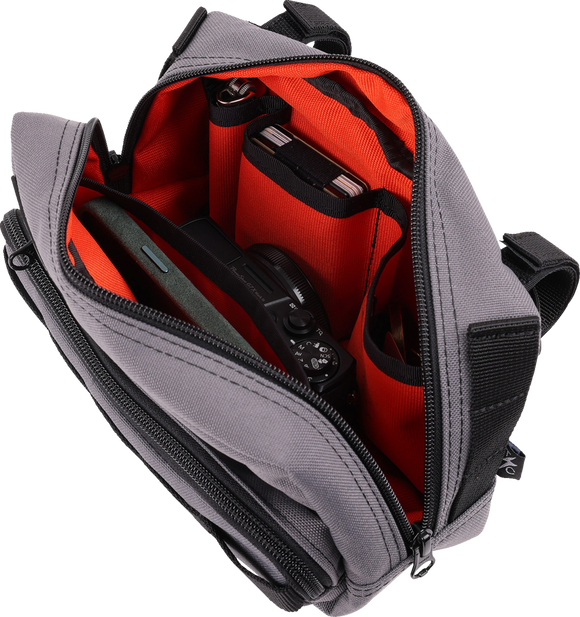 THRASHIN SUPPLY CO. Handlebar Bag Plus - Gray THB-0018