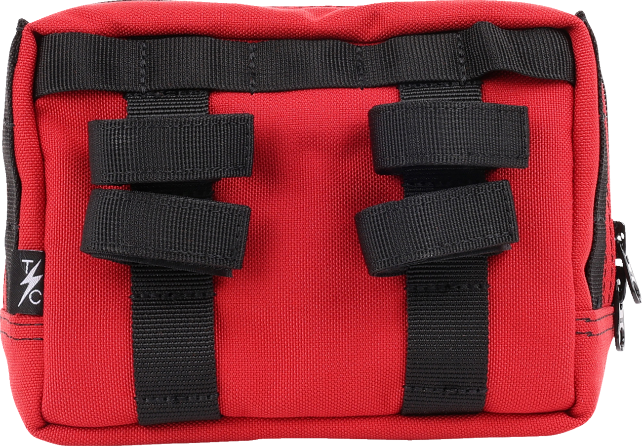 THRASHIN SUPPLY CO. Handlebar Bag - Red THB-0015