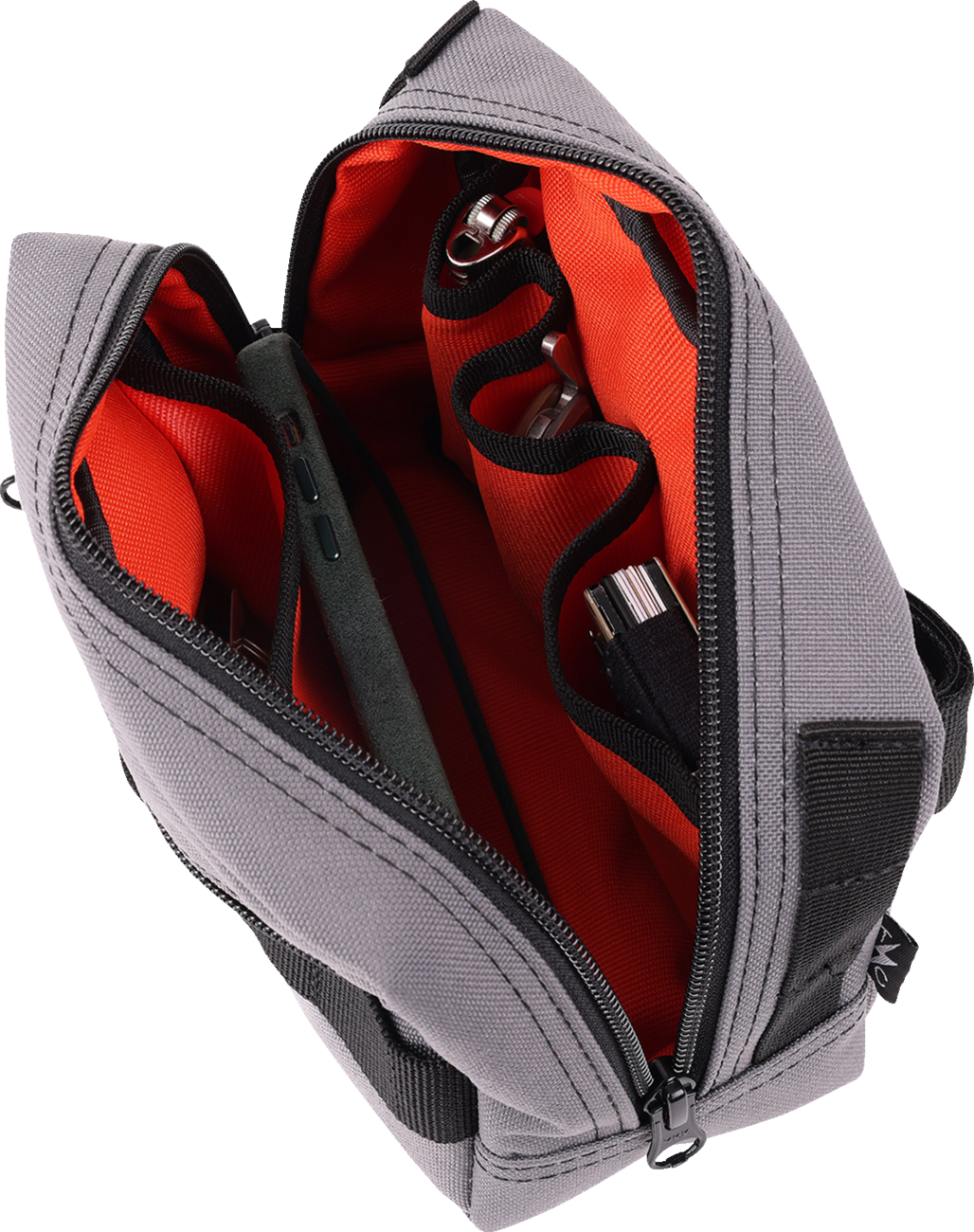 THRASHIN SUPPLY CO. Handlebar Bag - Gray THB-0016