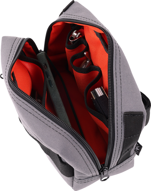 THRASHIN SUPPLY CO. Handlebar Bag - Gray THB-0016