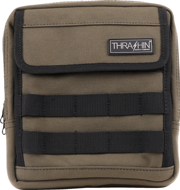 THRASHIN SUPPLY CO. Handlebar Bag Slim - Green THB-0031