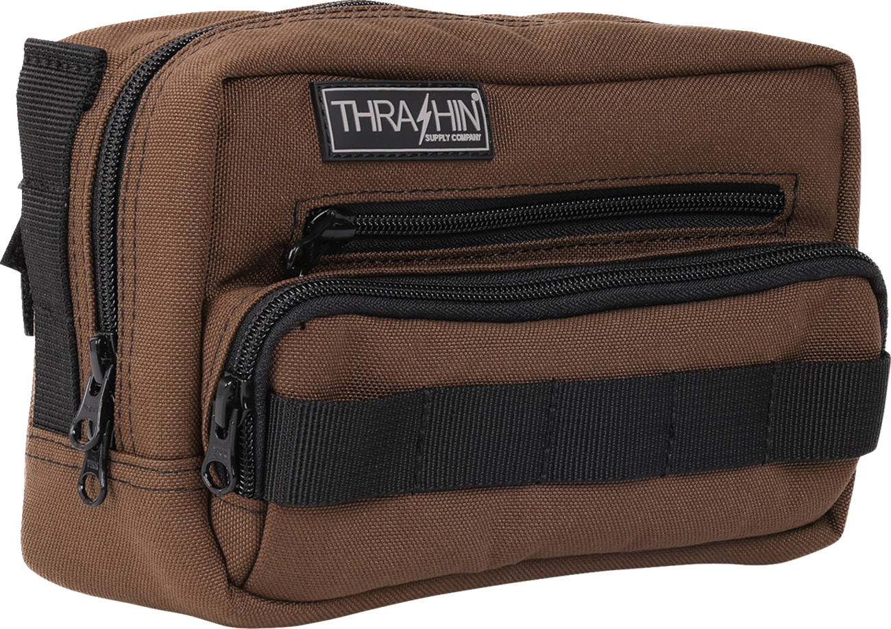 THRASHIN SUPPLY CO. Handlebar Bag Plus - Brown THB-0009