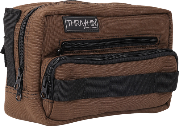 THRASHIN SUPPLY CO. Handlebar Bag Plus - Brown THB-0009