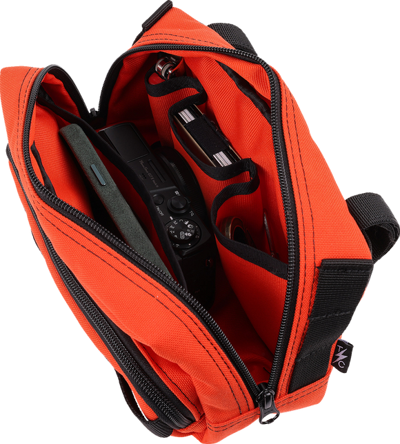 THRASHIN SUPPLY CO. Handlebar Bag Plus - Orange THB-0028