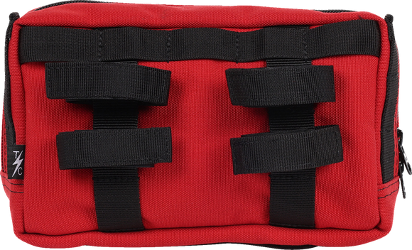 THRASHIN SUPPLY CO. Handlebar Bag Plus - Red THB-0017