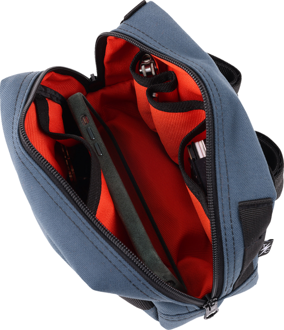 THRASHIN SUPPLY CO. Handlebar Bag - Blue THB-0023