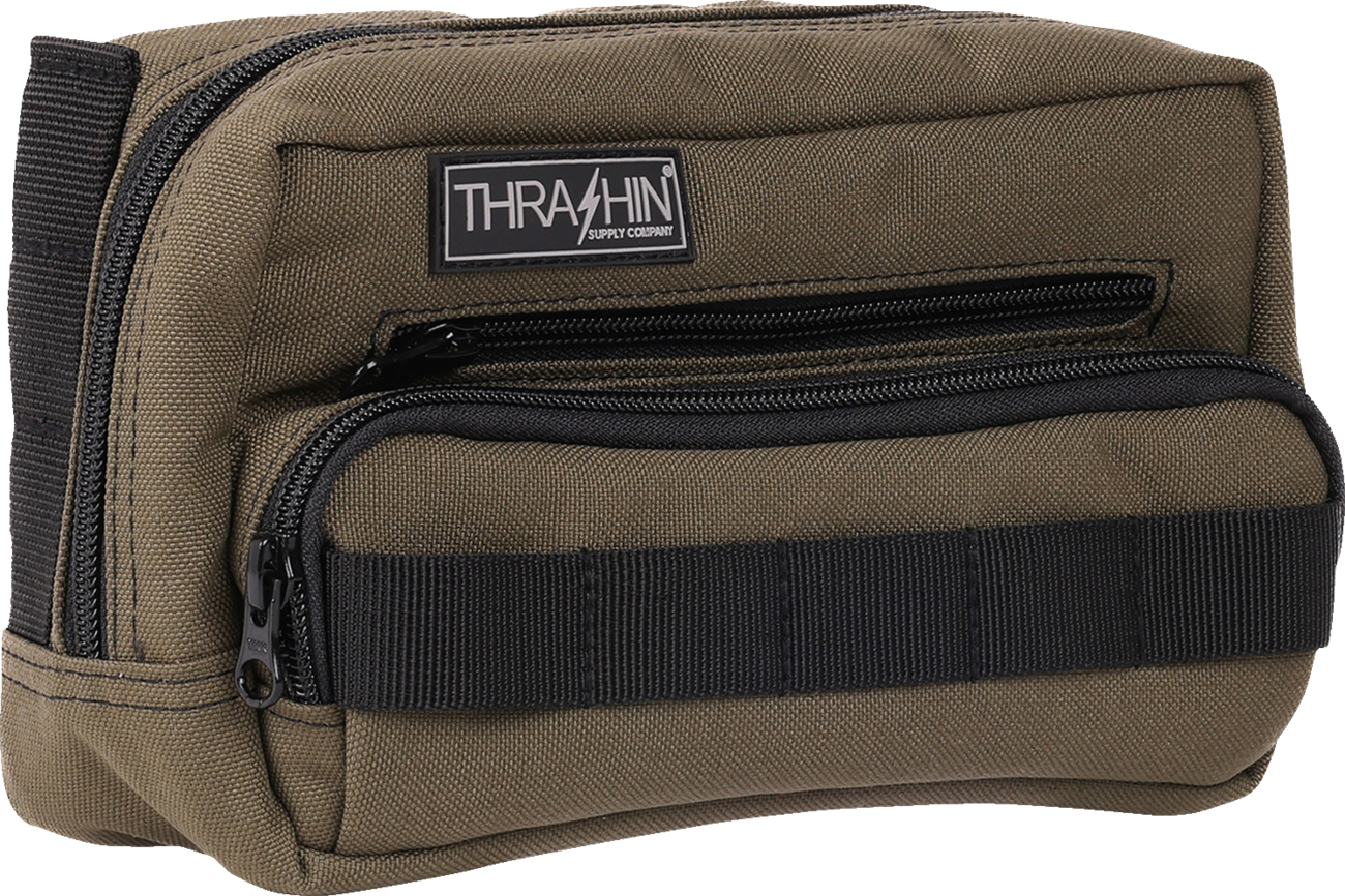 THRASHIN SUPPLY CO. Handlebar Bag Plus - Green THB-0010