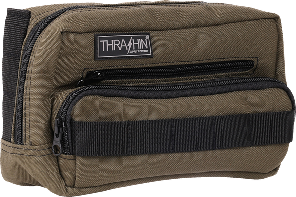 THRASHIN SUPPLY CO. Handlebar Bag Plus - Green THB-0010