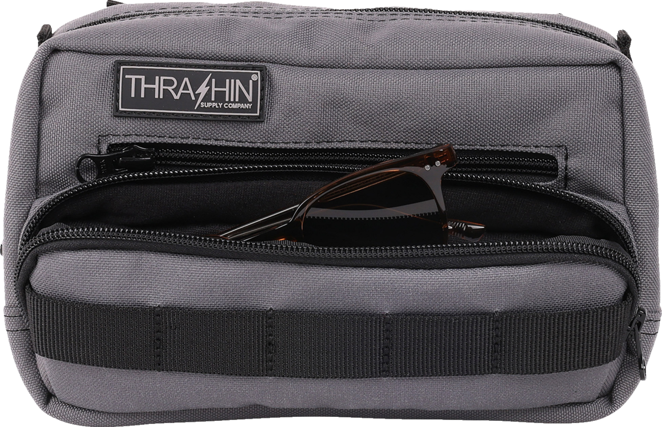 THRASHIN SUPPLY CO. Handlebar Bag Plus - Gray THB-0018