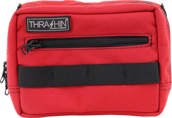 THRASHIN SUPPLY CO. Handlebar Bag - Red THB-0015