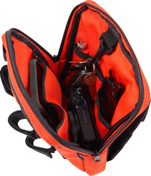 THRASHIN SUPPLY CO. Handlebar Bag Slim - Orange THB-0035