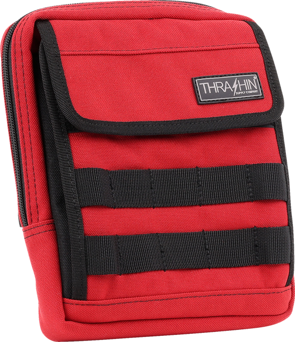 THRASHIN SUPPLY CO. Handlebar Bag Slim - Red THB-0034