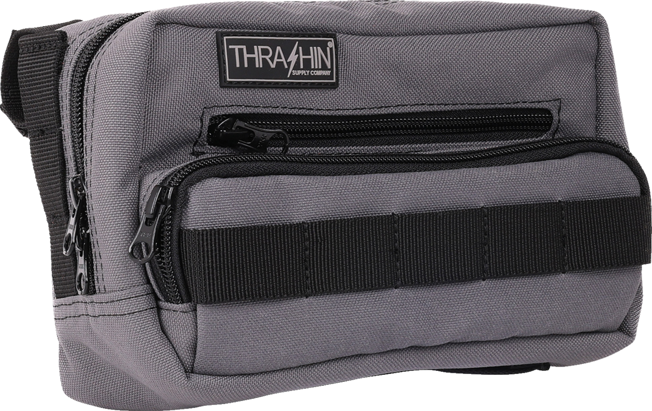 THRASHIN SUPPLY CO. Handlebar Bag Plus - Gray THB-0018