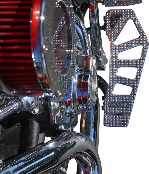 THRASHIN SUPPLY CO. Cam Cover - Gen 2 - Finned - Chrome - M8 TSC-3029-3