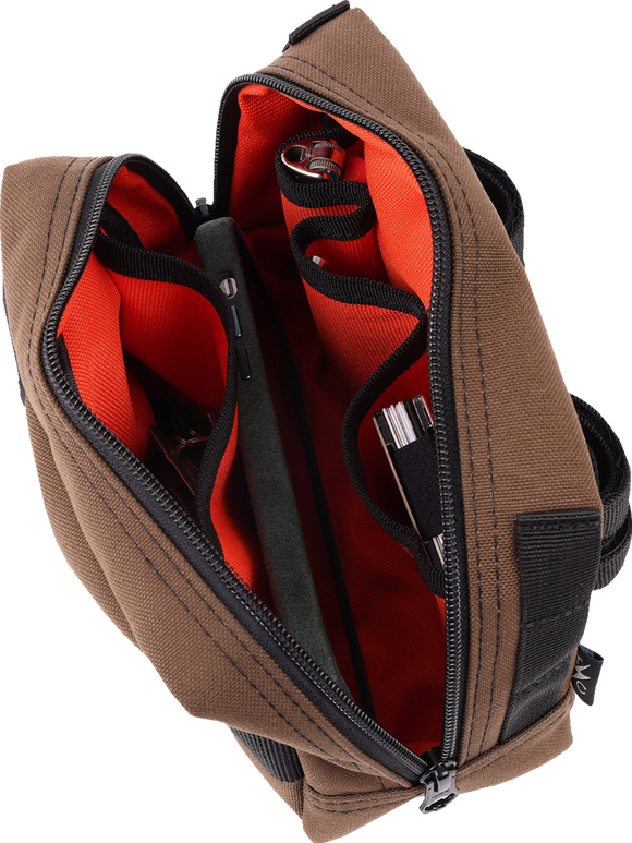 THRASHIN SUPPLY CO. Handlebar Bag - Brown THB-0006