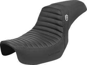 SADDLEMEN Pro Series SDC Performance Seat - w/o Backrest - Tuck-n-Roll/Carbon Fiber - Gripper - Dyna '06-'17 SC80604T