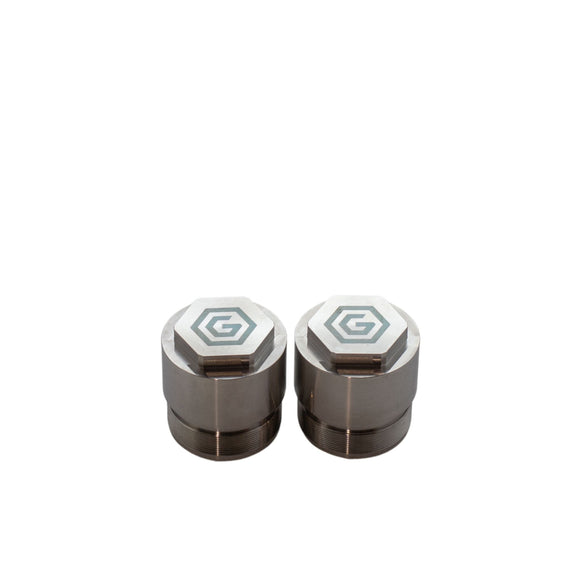 Pair of 49mm 1-inch motorcycle fork tube extensions