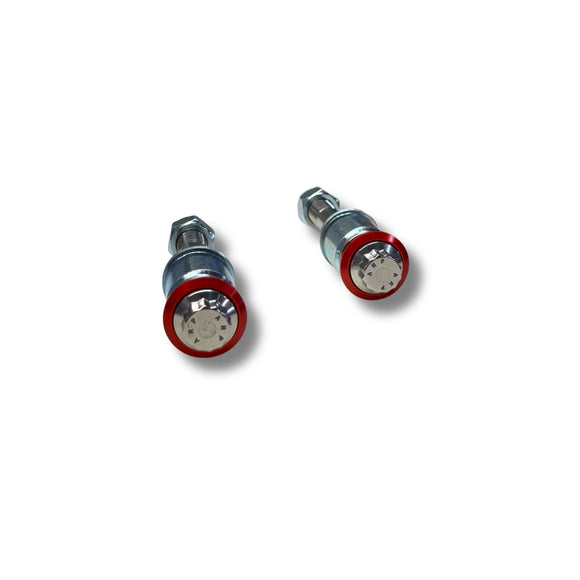 RWD ARP bolt kit with red anodized aluminum washers