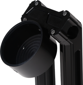 H/D Billet Speedo Mount Black Req Hofmann Risers