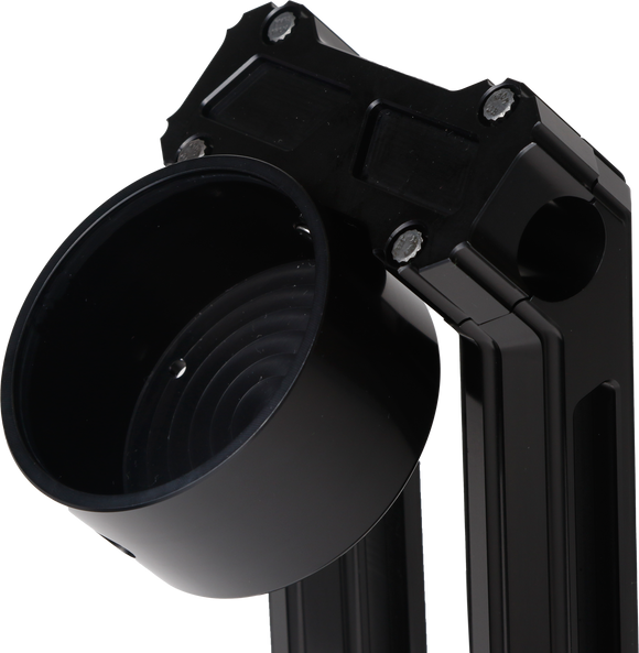 H/D Billet Speedo Mount Black Req Hofmann Risers