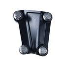 Black axial brake caliper mount with four bolts