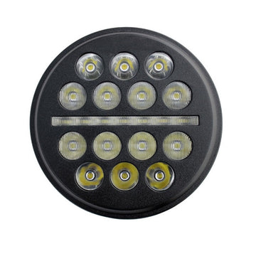 5.75" OG X-Series LED headlight for Harley‑Davidson — 50W, 5600/4400 lm, 6000K, ultra-slim IP67