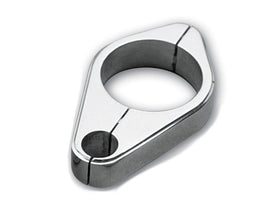 Chrome billet machined-aluminum clutch cable clamp for 1-1/2-inch frame
