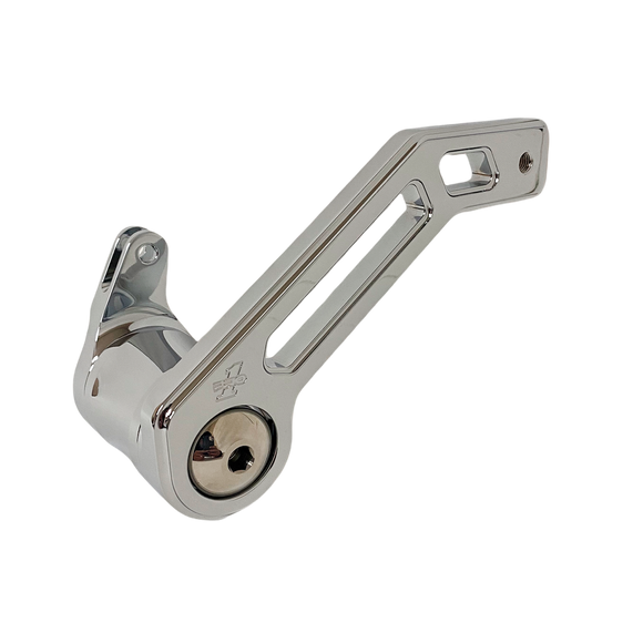 Touring T-REX Shorty brake arm chrome (part #500772) for 2008–2013 Harley FLHT