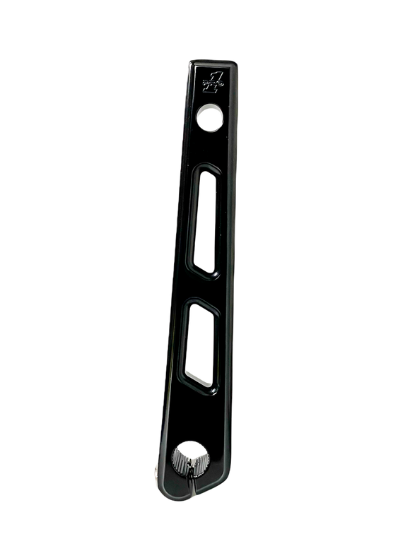 Black CNC-machined billet aluminum inner shift linkage arm #500779B fits 1986–2022 FL Touring models
