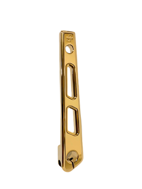 Inner shift linkage arm, gold TiN-coated CNC billet aluminum, fits 1986–2022 Touring models