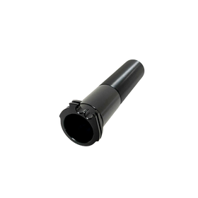 Billet 1-inch CNC-machined 6061 T-6 aluminum throttle tube for Harley-Davidson, black, dual cable openings