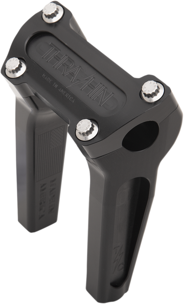 THRASHIN SUPPLY CO. Handlebar Risers - Straight - 6" - Black TSC-6000-1