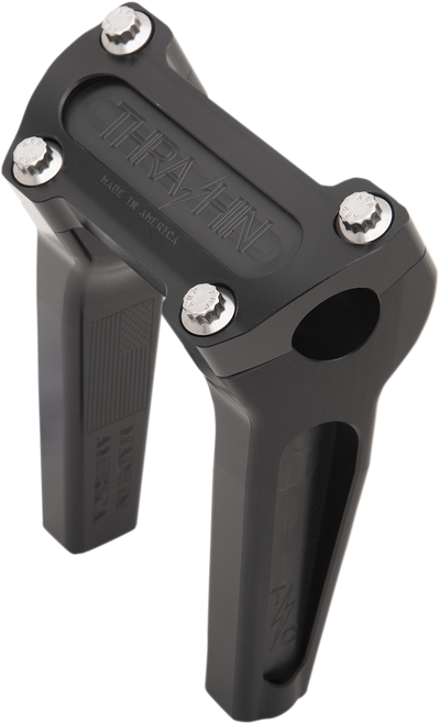 THRASHIN SUPPLY CO. Handlebar Risers - Straight - 6" - Black TSC-6000-1