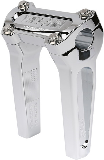 THRASHIN SUPPLY CO. Handlebar Risers - Straight - 6" - Chrome TSC-6000-3
