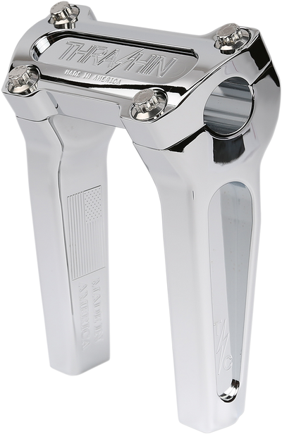 THRASHIN SUPPLY CO. Handlebar Risers - Straight - 6" - Chrome TSC-6000-3